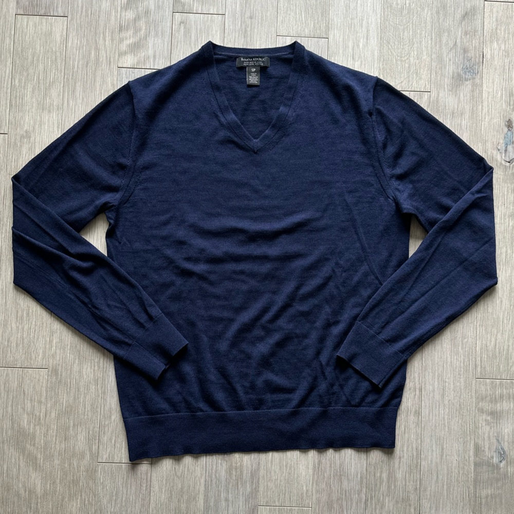Banana Republic‎ Blue Wool Sweater Small